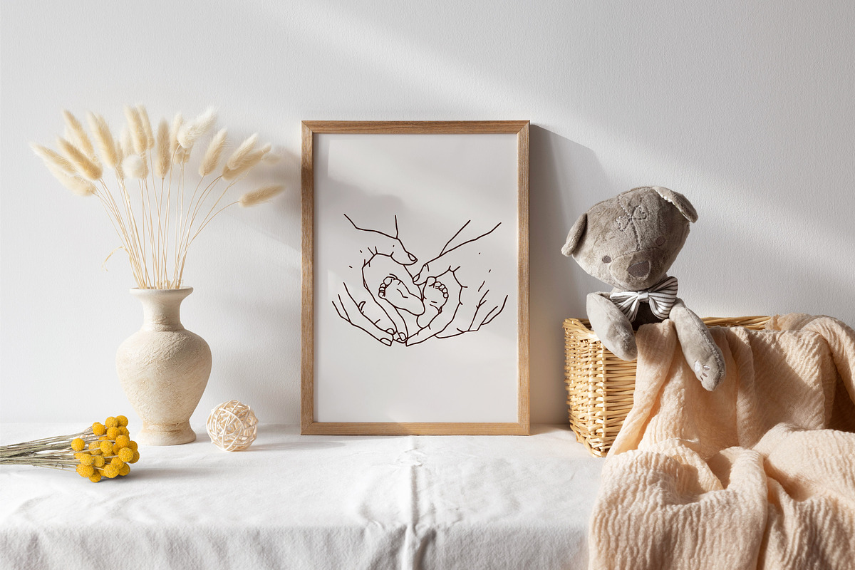 Maternity Art Collection, a Person Illustration by elena.sevrina (Photo 6 of 12)