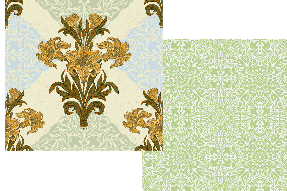 Vintage Lily and Lace, a Pattern Graphic by NayaChu (Photo 2 of 9)