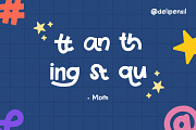 Little Kidzy – Cute Handwriting Type, a Font by delipensil (Thumbnail 3 of 9)