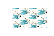 Crane birds with hand drawn wave, a Pattern Graphic by marukopum (Thumbnail 3 of 3)