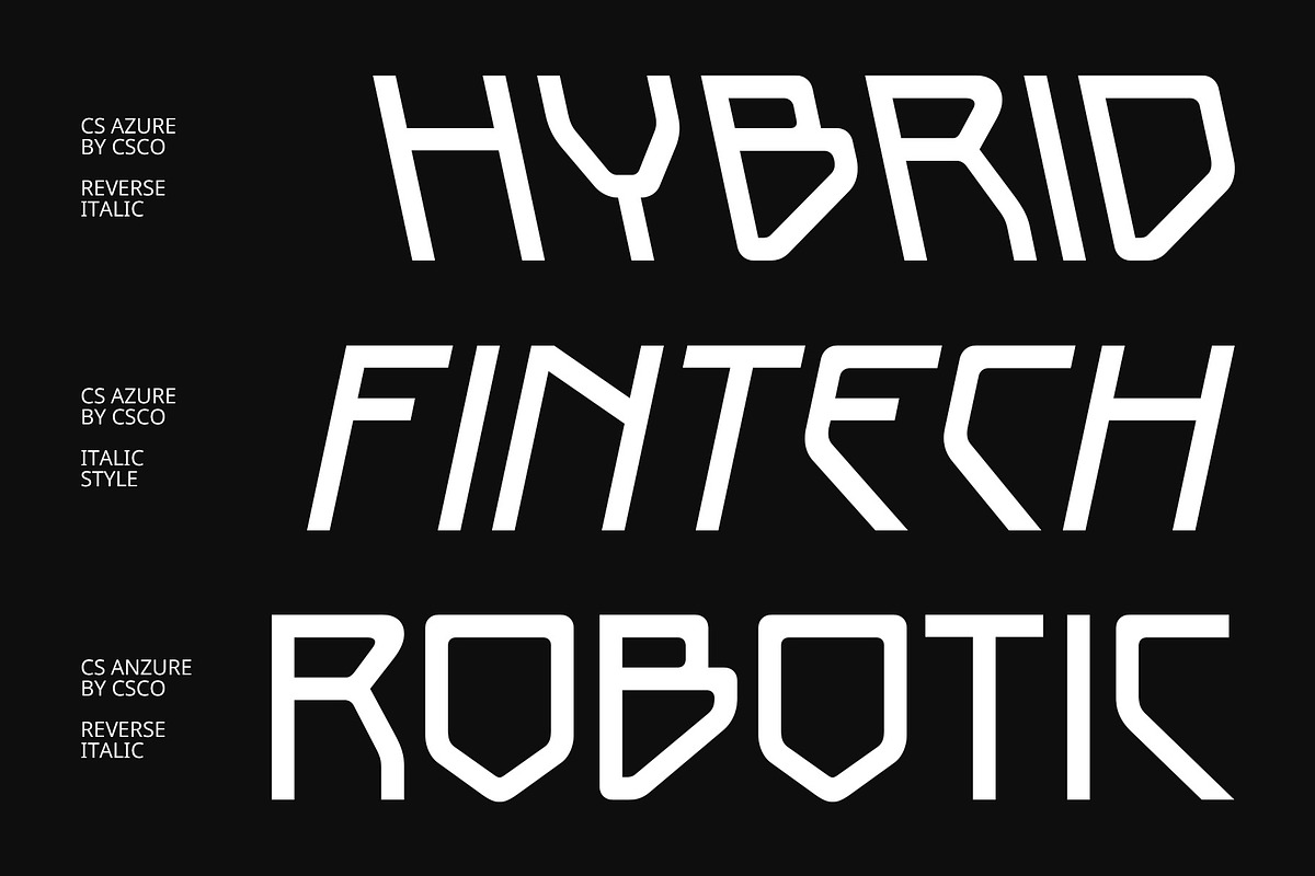 CS Azure – Futuristic Font, a Sans Serif Font by Craft Supply Co. (Photo 3 of 8)