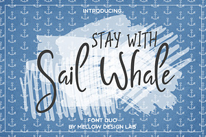 Sail Whale Font Duo