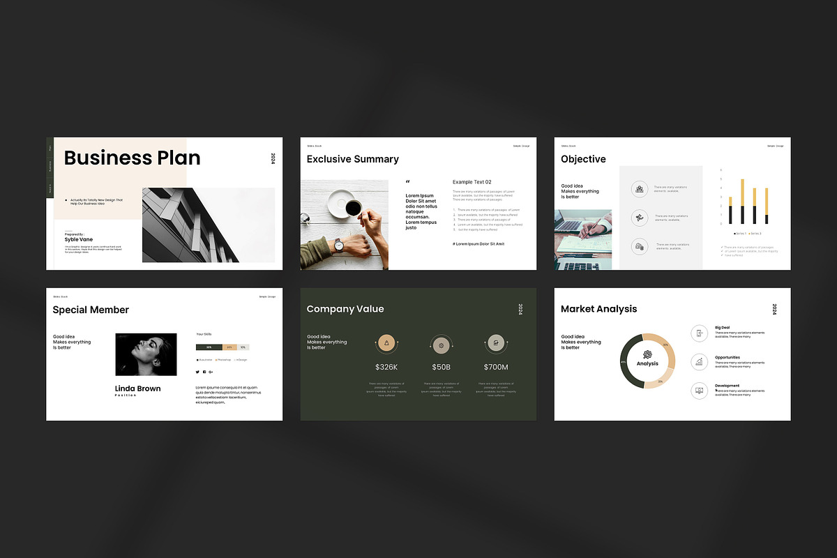 Business Plan Presentation Template, a Presentation Template by slidestock55 (Photo 7 of 10)