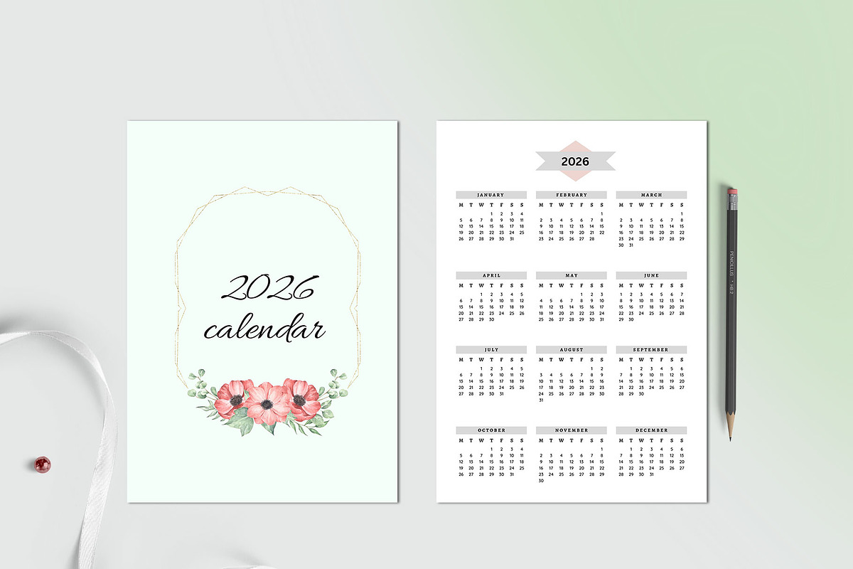 Calendar Template/Yearly Calendar, a Stationery Template by Design Zone (Photo 4 of 4)