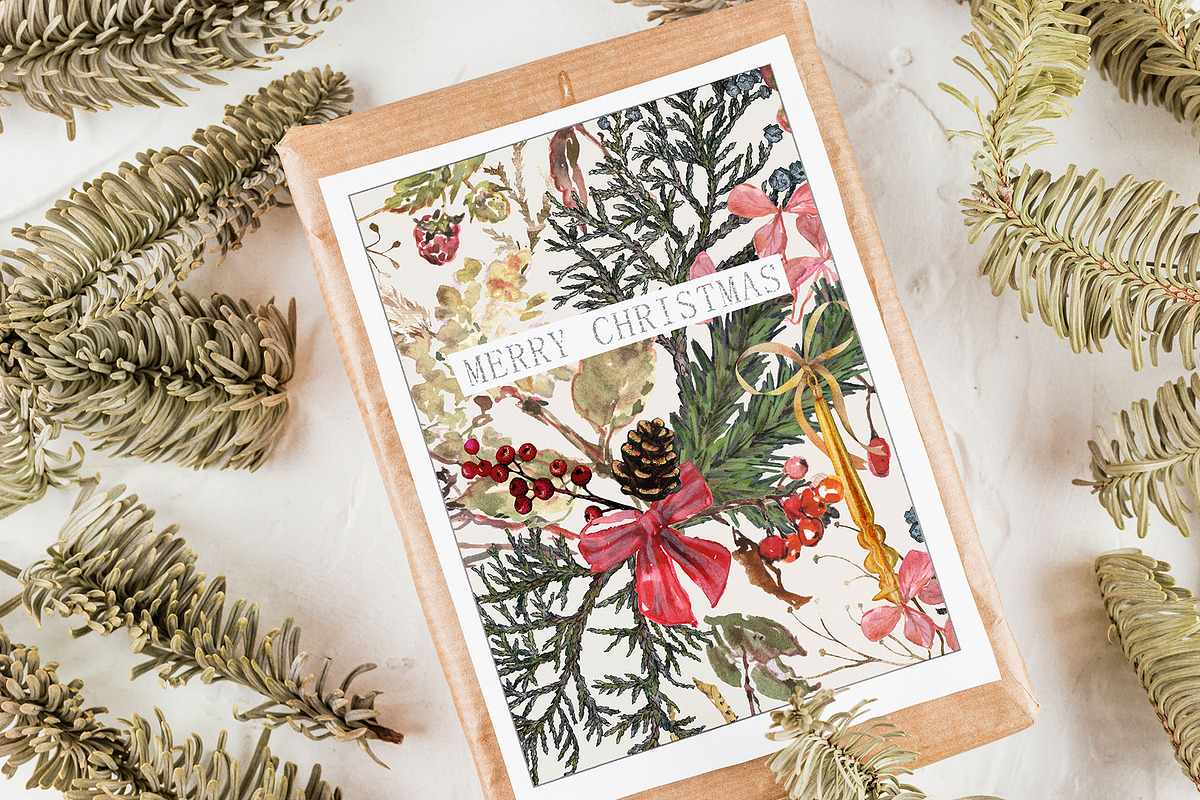 Frostwood. Christmas patterns, a Pattern Graphic by emeraldthue (Photo 4 of 6)