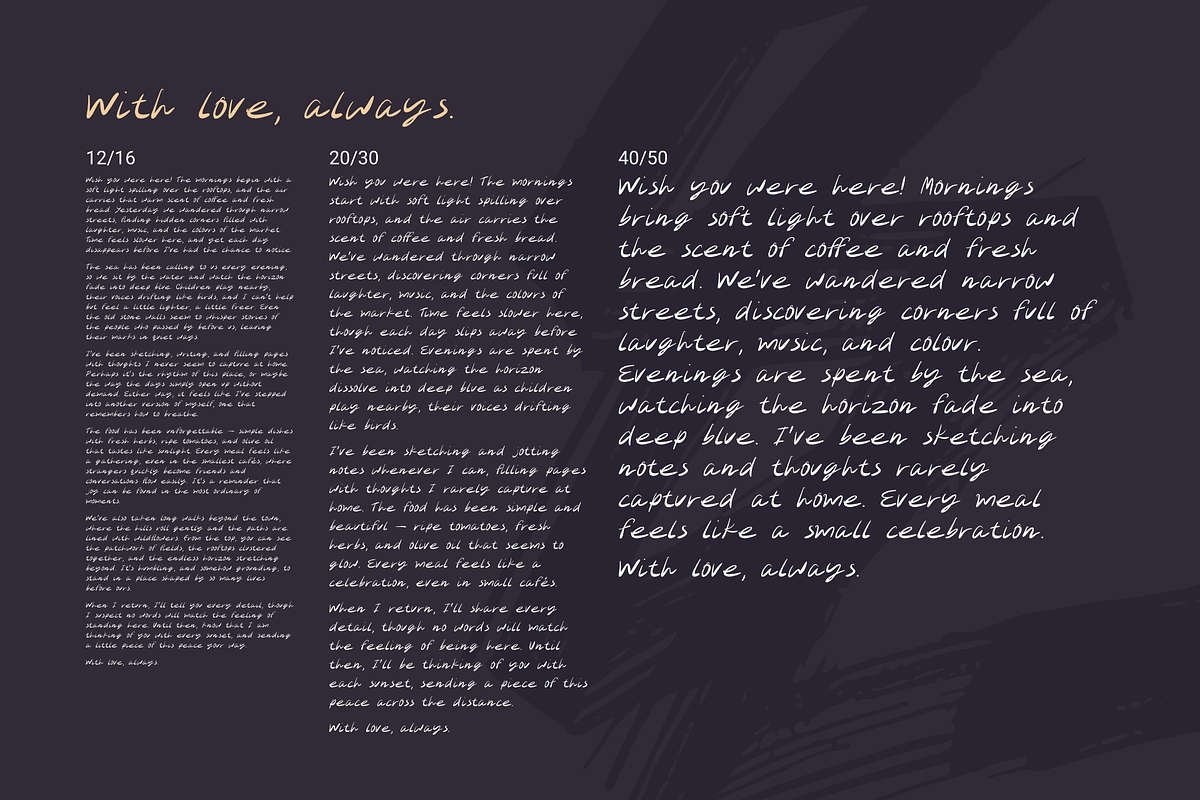 Proto Handscript, a Font by Crafted by AKD (Photo 10 of 10)