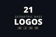 Geometric Maze Logos + Templates, a Branding & Logo Template by Graphicfresh (Thumbnail 2 of 7)