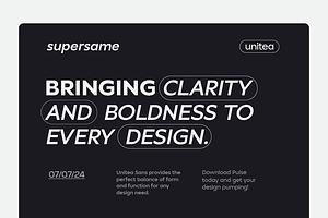 Unitea Sans Serif Family