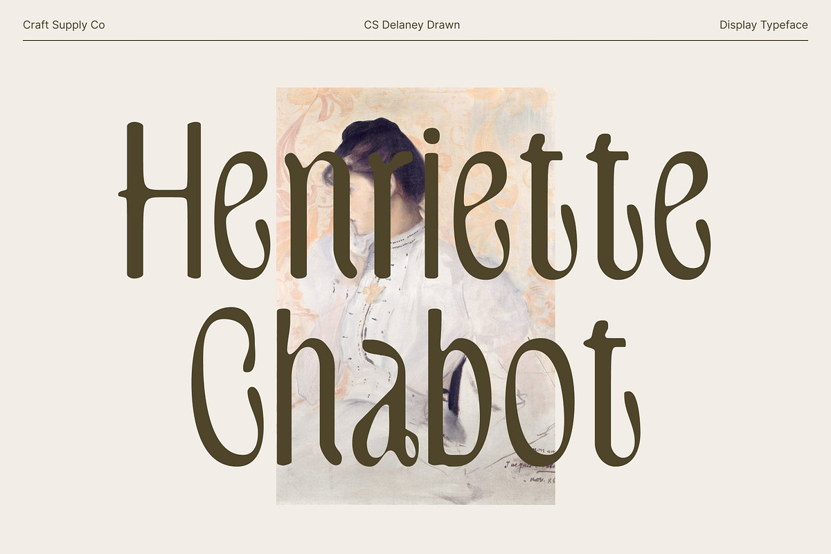 CS Delaney Drawn, a Serif Font by Craft Supply Co. (Photo 6 of 8)
