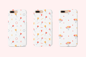 Kids Cute Floral Seamless Pattern