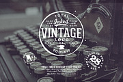 Total Inked Vintage Logo Toolkit, a Branding & Logo Template by Yusof Mining (Thumbnail 1 of 5)