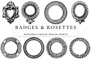 Procreate Badges and Rosettes, a Brush Add-On by Century Library (Thumbnail 6 of 7)