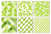 Lime Green Seamless Patterns, an Illustration by Dream Creation (Thumbnail 3 of 5)