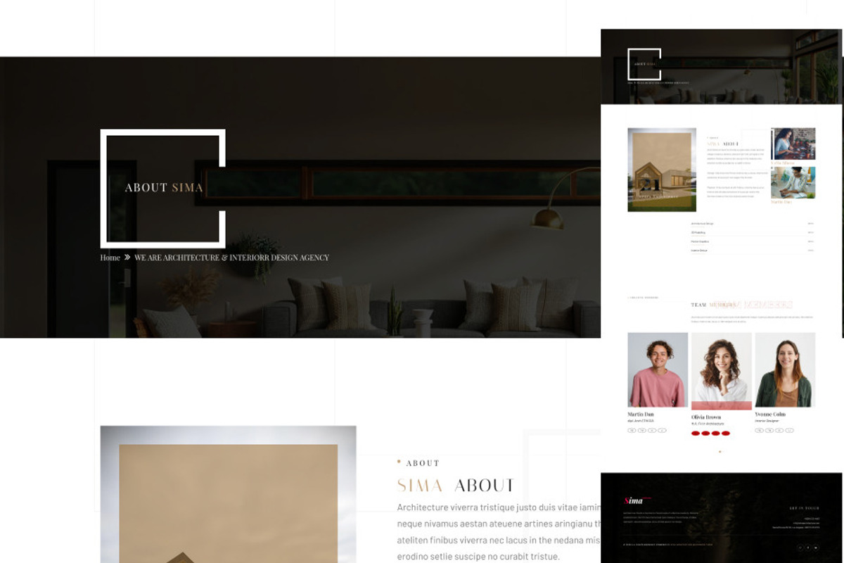 Sima – Architecture & Interior, a WordPress Template by pixelonetry (Photo 2 of 10)