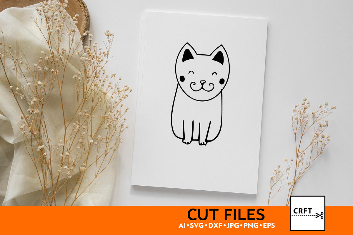 Black & White Cat Bundle 6 Designs, an Illustration by LaserCutano (Photo 7 of 7)