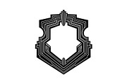 Art Deco Shield Frame SVG Bundle, an Illustration by Creativeshirt (Thumbnail 23 of 31)