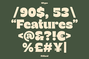 Chiland Display Typeface - Hitype