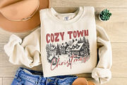 Cozy Town Christmas PNG, Retro, an Illustration by SharpMarketplace (Thumbnail 4 of 9)