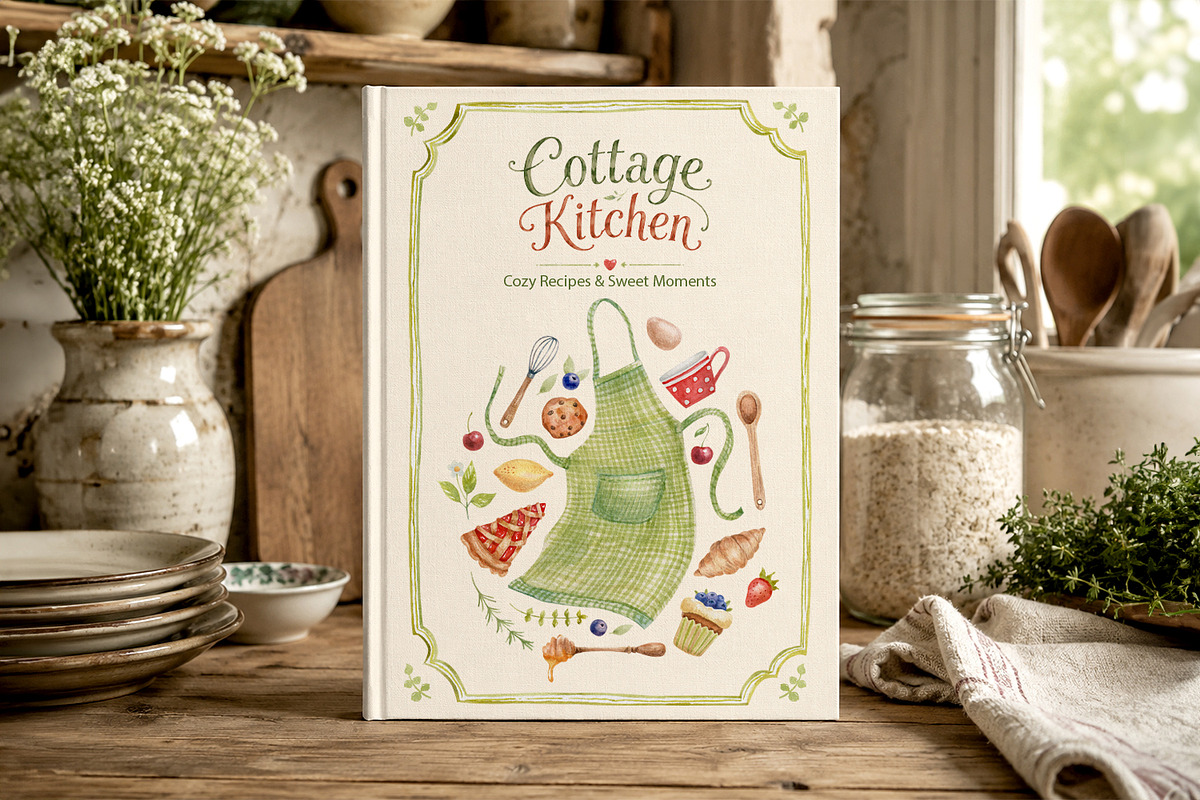 Cottage Kitchen Watercolor, a Decorative Illustration by Anna Druzhkova (Photo 24 of 36)