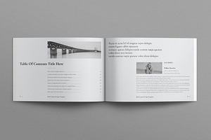 Book Title Layout Design Landscape