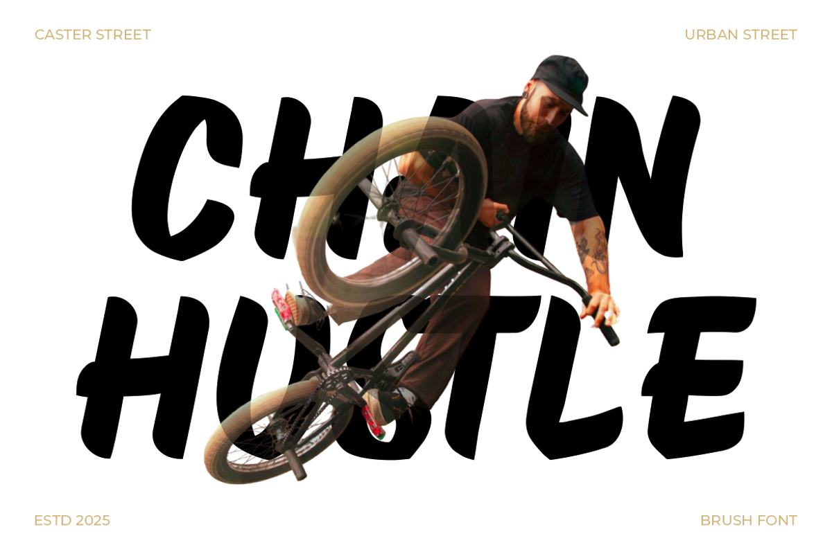Caster Street Modern Brush Font, a Font by PutraCetol Studio (Photo 2 of 5)