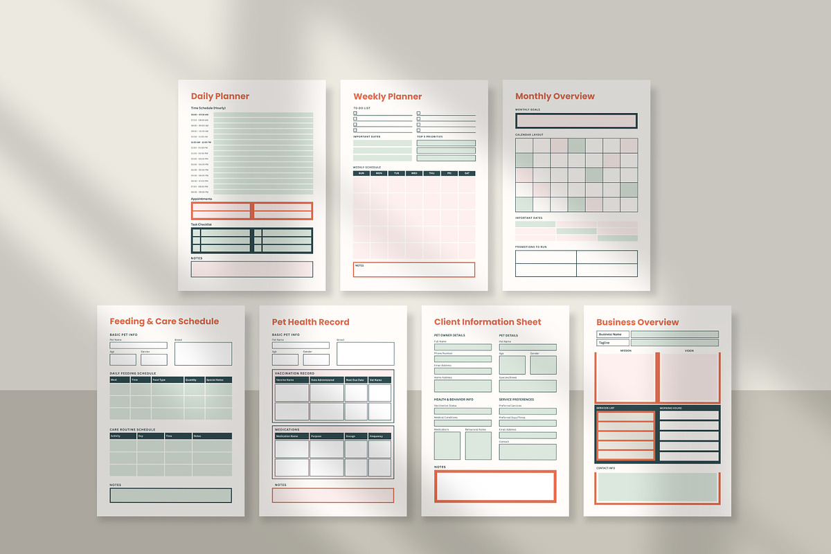 Pet Business Planner & Forms Kit preview 2