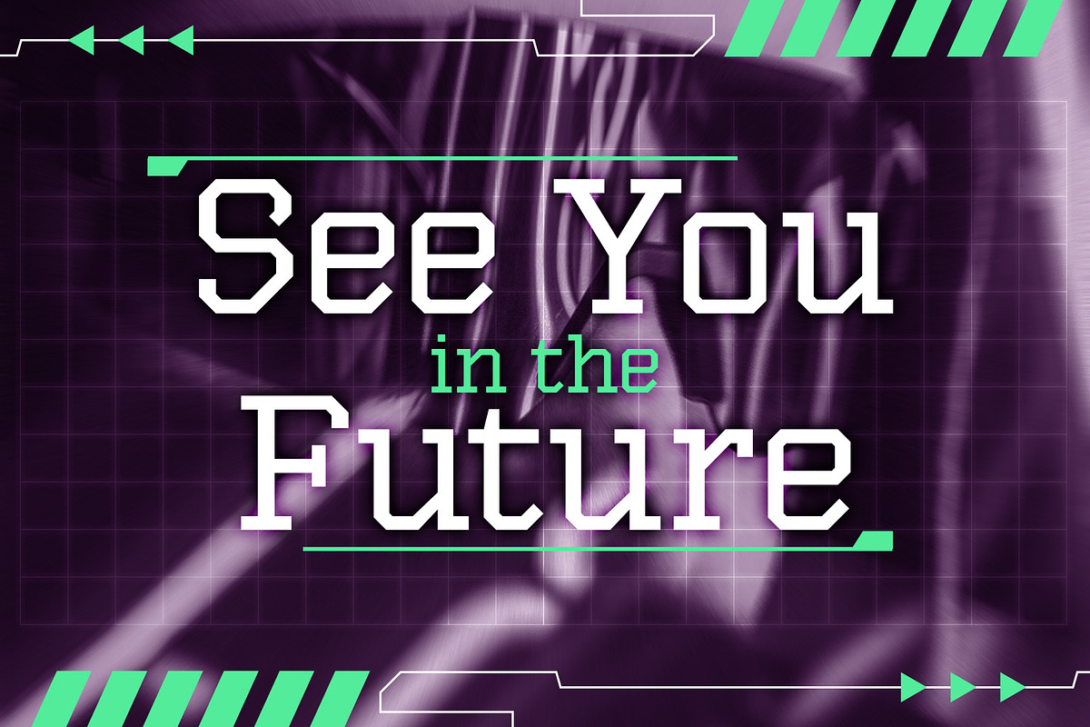 Magistech - Futuristic Font, a Slab Serif Font by Mokatype Studio (Photo 10 of 10)
