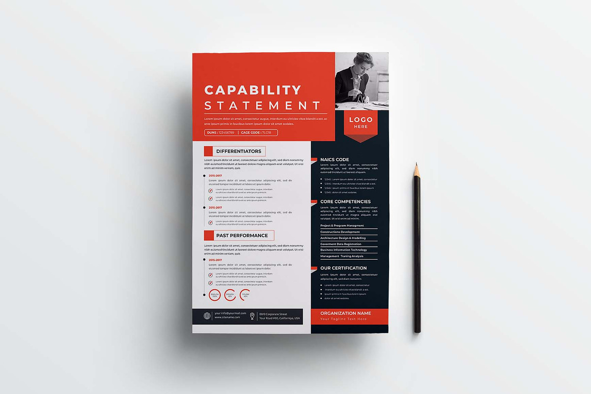 Capability Statement | Word & Indd, a Flyer Template by obayes (Photo 2 of 4)