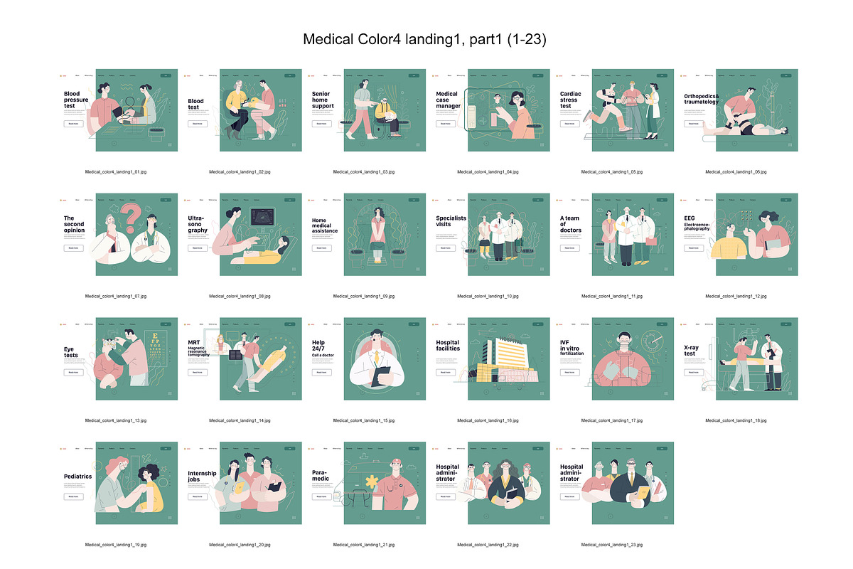 Medical, Part 1, colors 2&4, a Templates & Theme by Grivina's shop (Photo 14 of 21)