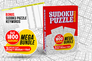 Sudoku Puzzle Bundle 1800 Sudoku