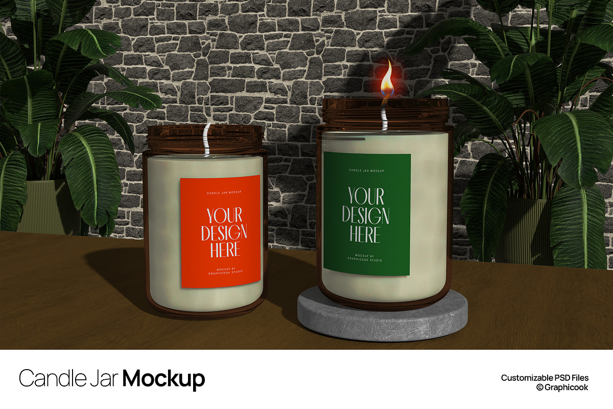 Candle Jar Mockup, a Cups & Container Mockup by graphicook (Photo 1 of 4)