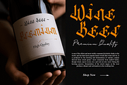 Black Ocean - Modern Blackletter, a Blackletter Font by overlaytemplates (Thumbnail 3 of 6)