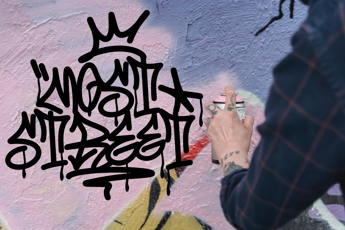 Step Better Graffiti Tags, a Font by Ronny Studio (Photo 7 of 9)