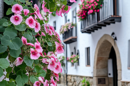 Romantic Alley in Spanish Village, an Architecture Photo by Virgo Studio