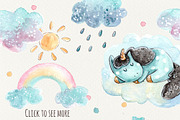 Azure Unicorns set +6 patterns, a Decorative Illustration by Kristina Crocus (Thumbnail 2 of 4)