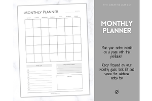 Daily Planner, Weekly, Monthly PACK