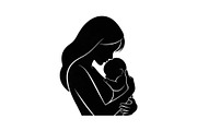 50 Mother and Baby Love Silhouette S, an Illustration by Designs_River (Thumbnail 21 of 51)