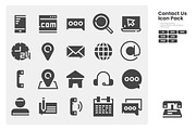 Contact Us Icon Pack, a Solid Icon by erifqizeicon (Thumbnail 3 of 3)