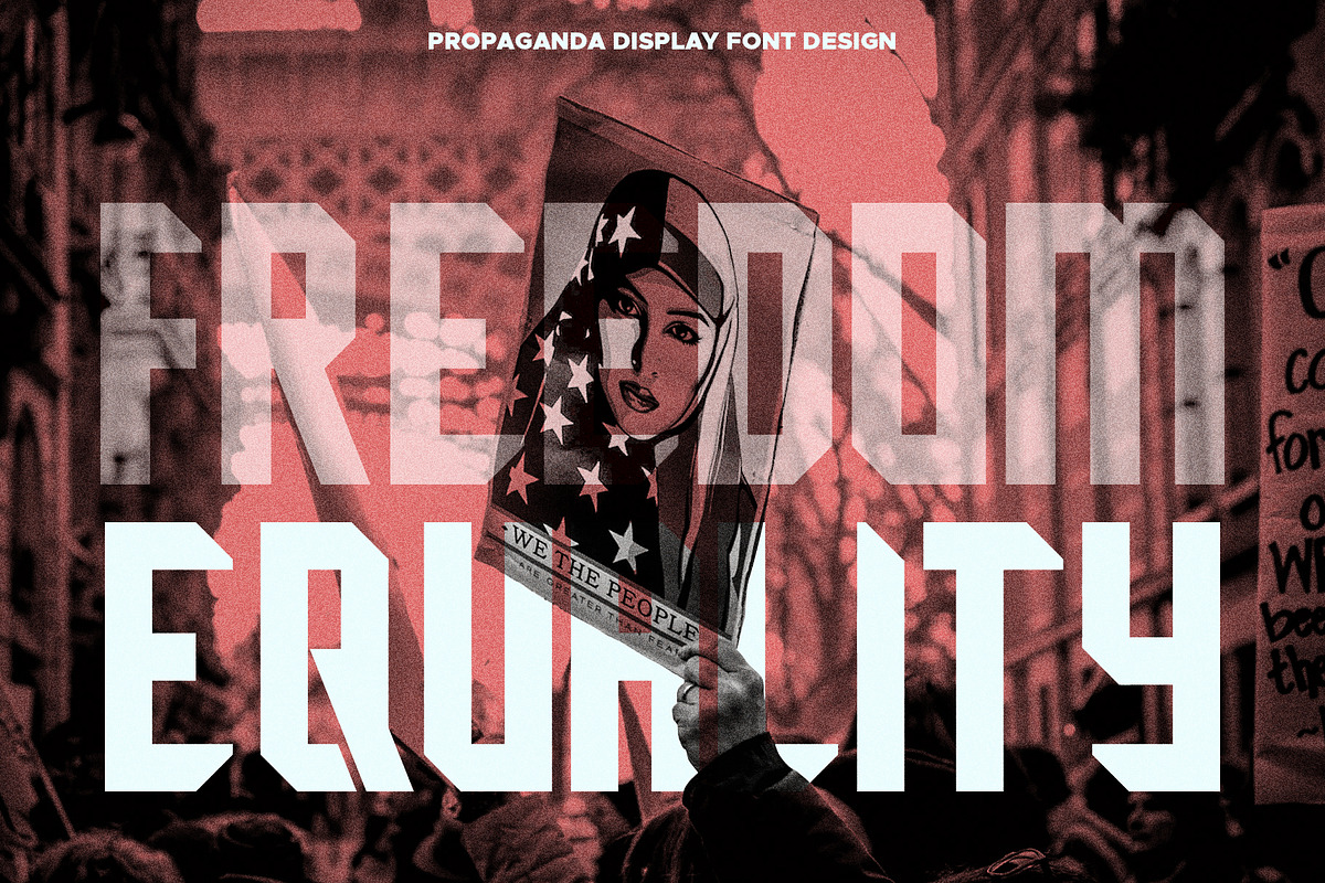 Propaganda Display Font Design, an Illustration by RMPL.std (Photo 3 of 4)