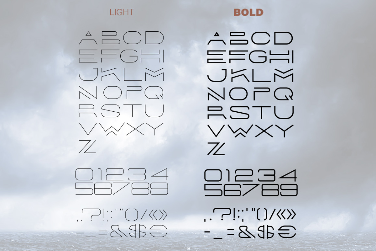Forest Line Extended Linear Font preview 4