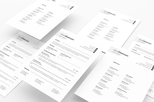 Minimal Resume Design Template