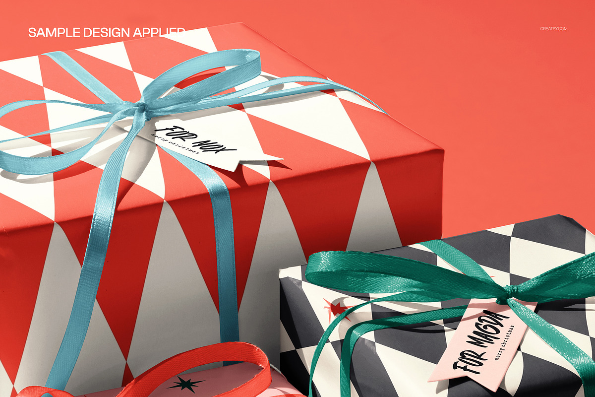 Personalized Gift Boxes Mockup, a Packaging Mockup by creatsy5 (Photo 4 of 6)