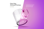 Glass Mug Animated Mockup, a Cups & Container Mockup by rebrandy (Thumbnail 1 of 10)
