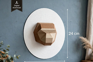 Monkey trophy - 3d papercraft