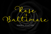 Rose of Baltimore - SALE - 70% OFF!, a Script Font by StereoType (Thumbnail 1 of 6)
