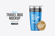 Travel Mug Mockup, a Product Mockup by SimplDesign (Thumbnail 1 of 3)