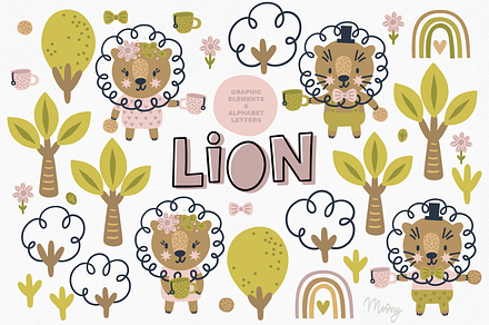 Baby Lion illustration