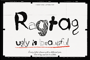 Ragtag - Messy Hand-Lettered Font, a Handwritten Font by Lilithcollageart (Thumbnail 1 of 9)