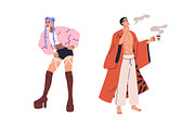 Sexy people in sassy fashion outfits, a Person Illustration by Good Studio (Thumbnail 2 of 5)