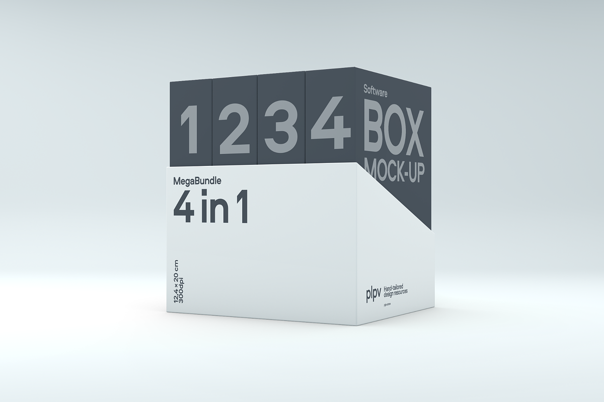 Software Box Mockup, a Product Mockup by UI Kitchen (Photo 4 of 6)